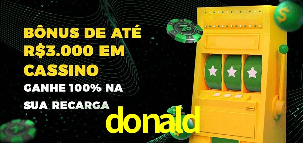 donald melhor bônus de depósito